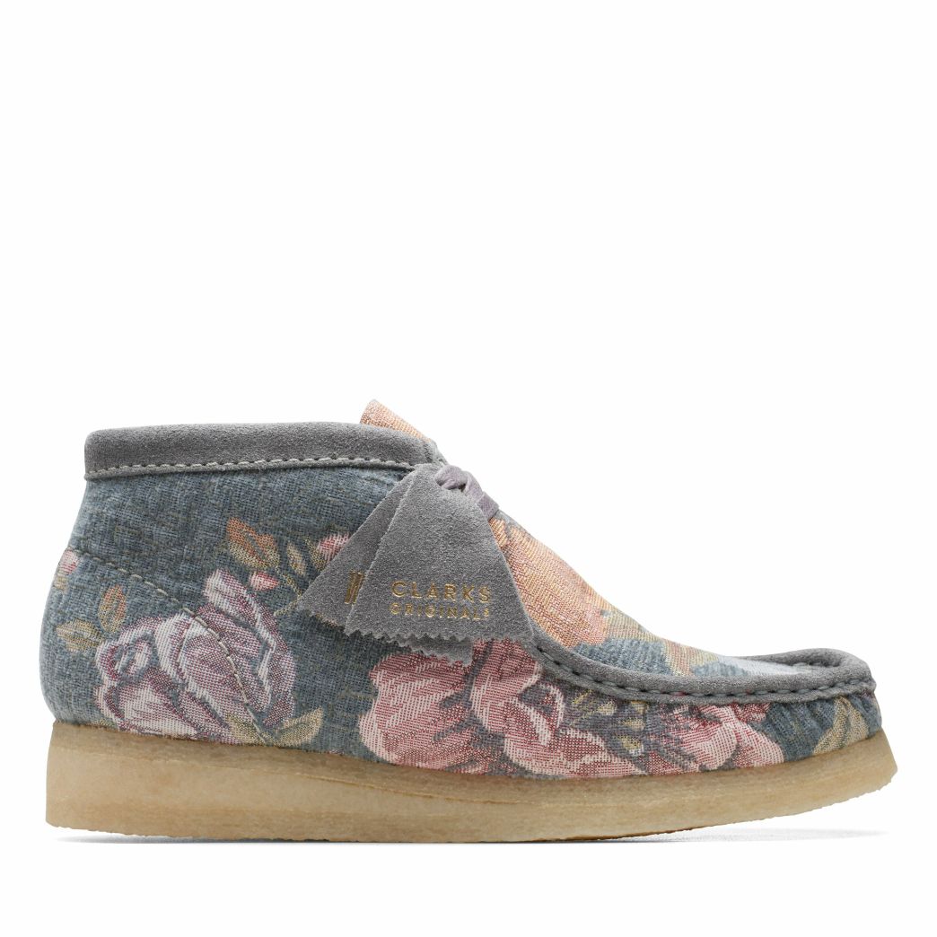 Boots & Booties | Women Clarks Wallabee Boot Blue Floral